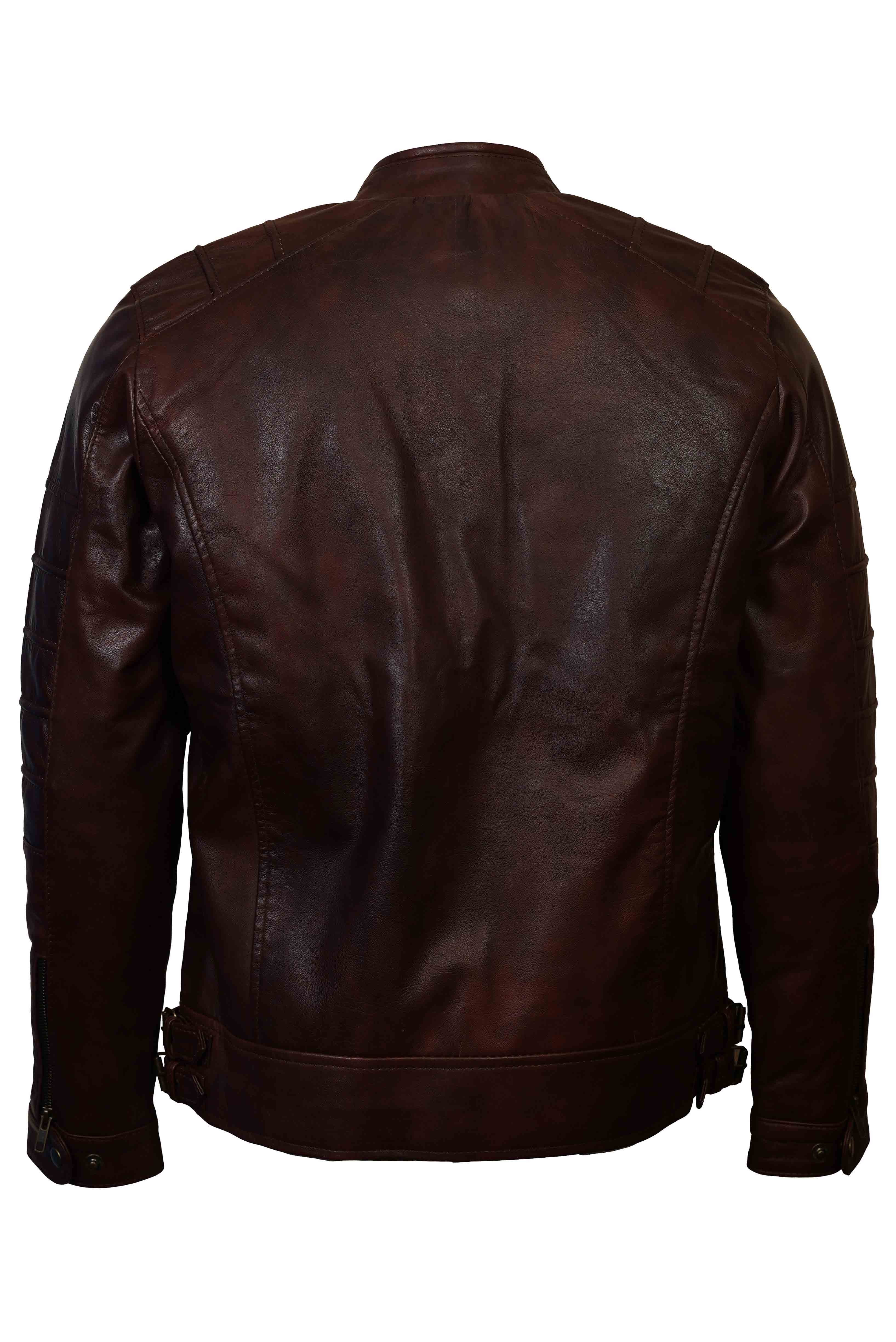 Aone Orange-Antic Jacket Men's Leather Jacket in Nepal
